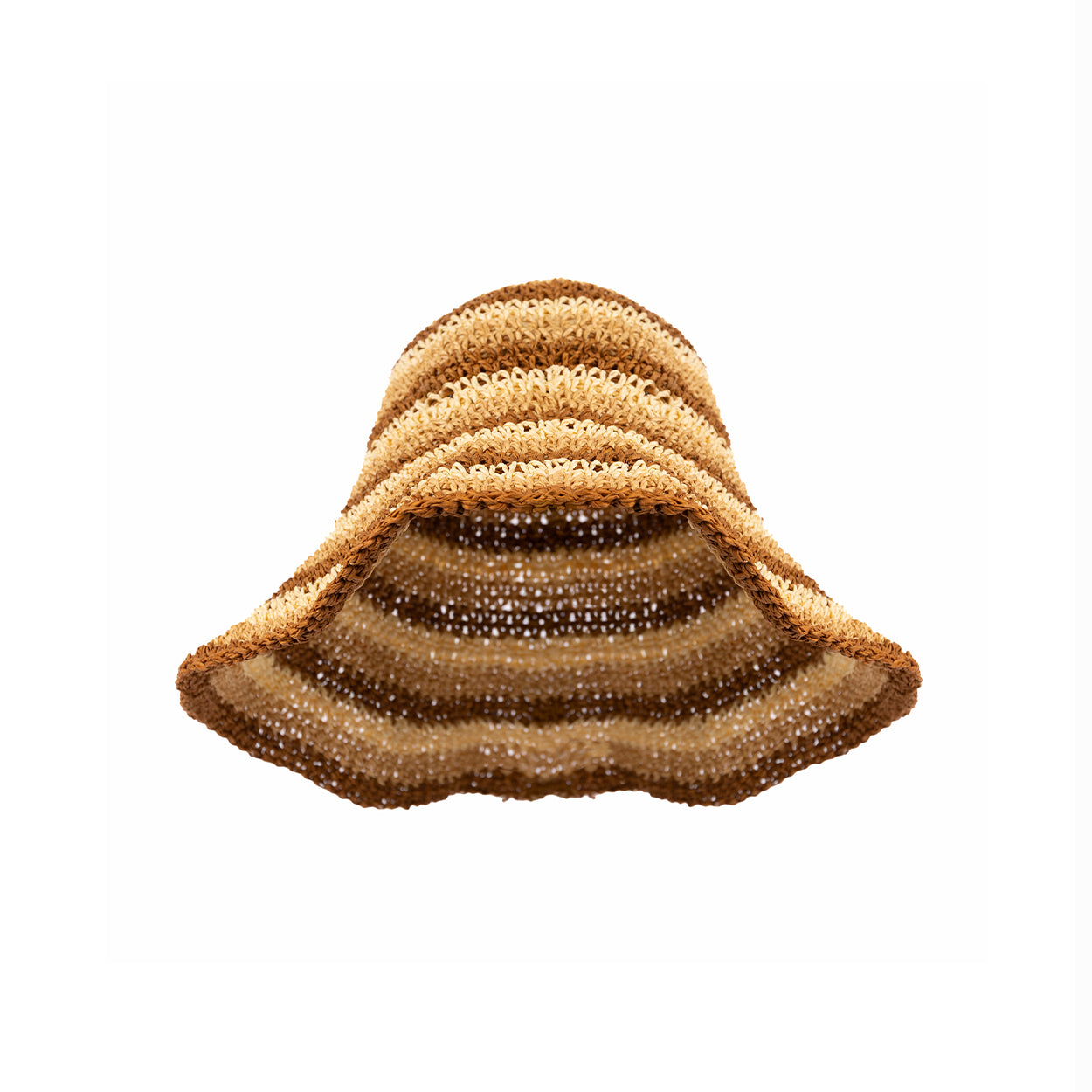 The Raffia Bucket Brown