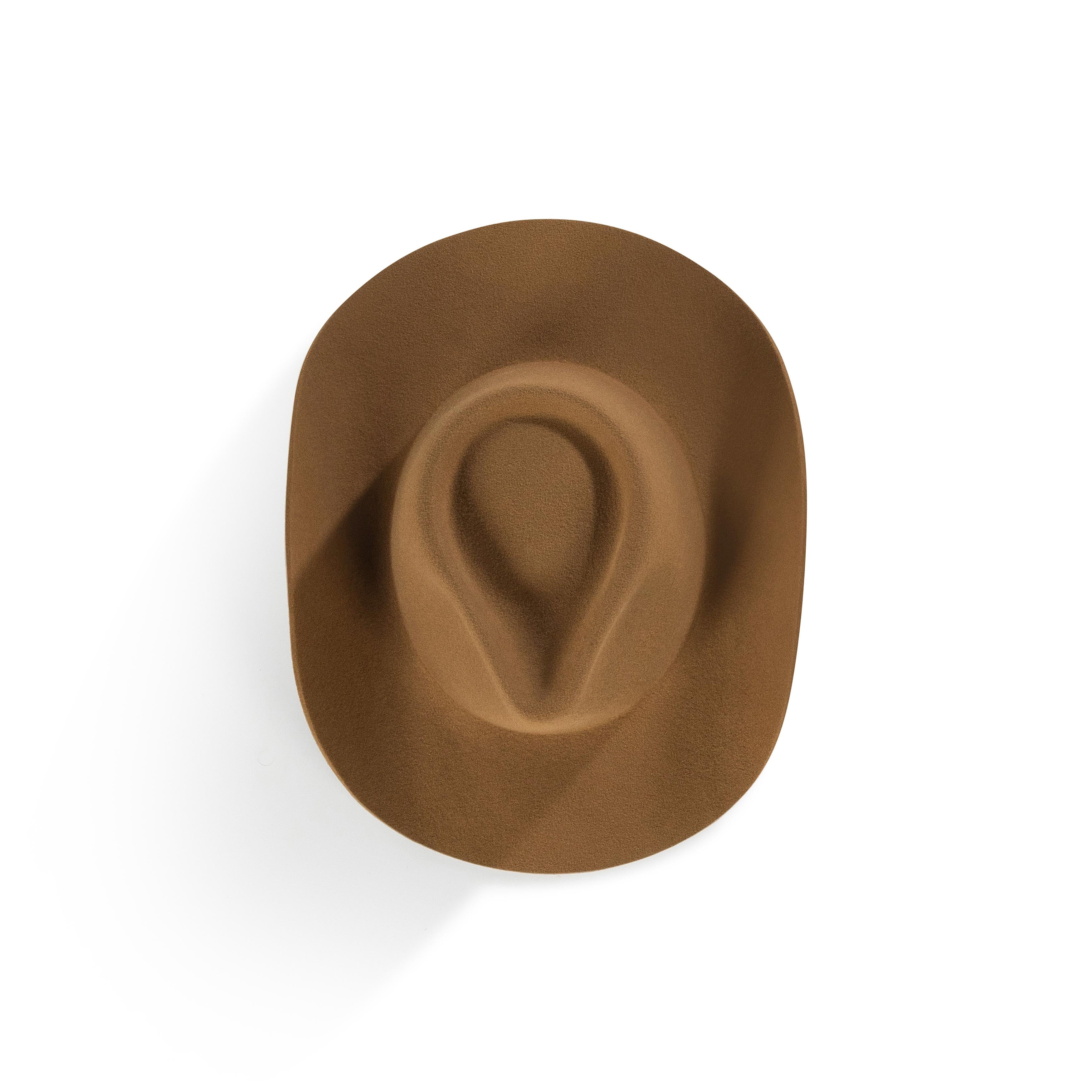 The Rodeo Bombay Brown Cowboy hat. The Rodeo Smooth Shadow Fedora hat. Fedora hat styles. Wool Hat Styles.